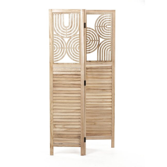 3dílný paravan AKIKO — dřevo, přírodní