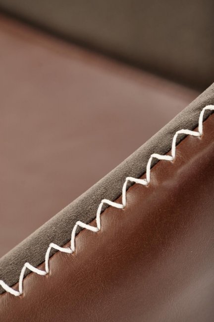 Jídelní křeslo BLAKE — kov, ekokůže, zlatá / šedá