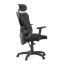 Kancelářská ergonomická židle MANET — síť / látka, černá