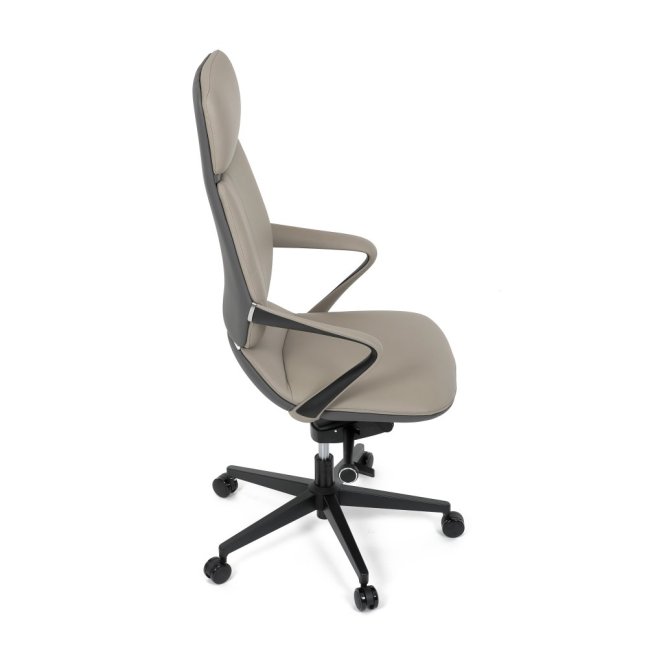 Kancelářské křeslo ZOTTO — ekokůže, šedá