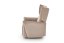TV křeslo ušák GELATO s elektrickým polohováním — látka, béžová