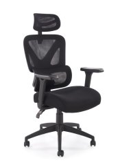 Kancelářská ergonomická židle ASTRAL — látka, černá