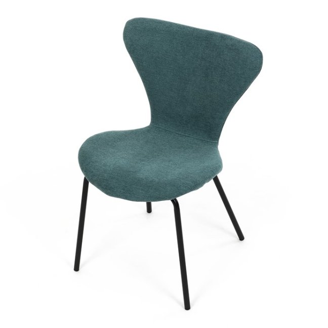 Jídelní židle JULES — kov, látka, více barev - Barevné varianty jídelní židle JULES: Světle šedá