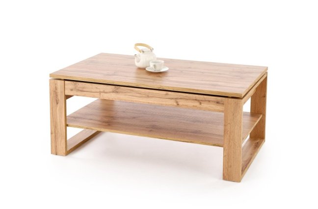 Konferenční stolek BETTY s úložným prostorem — 120x65x50 cm, dekor dub artisan