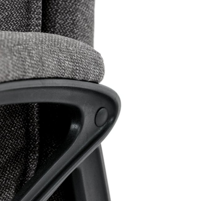 Kancelářské křeslo EBRO — látka, šedá