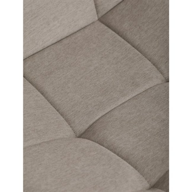 Jídelní židle DAEMON — kov, látka, černá / cappuccino