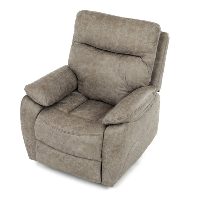 Relaxační polohovací TV křeslo NORBERT — látka, béžová, nosnost 150 kg