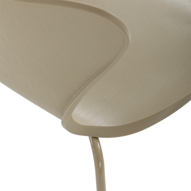 Jídelní židle VERN — kov, plast, cappuccino