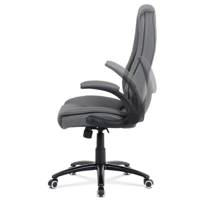 Kancelářské křeslo JARED — ekokůže, šedá