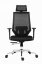 Kancelářská ergonomická židle EDGE NET — síť / látka, černá, nosnost 150 kg