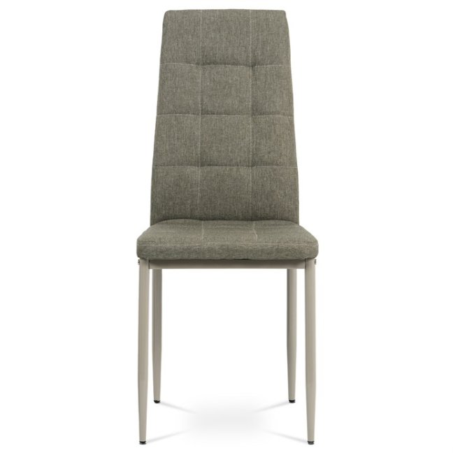 Jídelní židle LALI — kov, látka, béžová