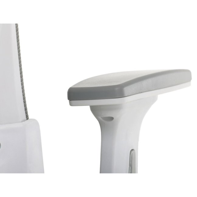 Kancelářská otočná židle ROSE — síť / látka, šedá