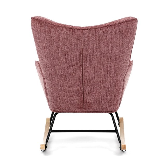 Houpací křeslo FABIAN — látka, růžová