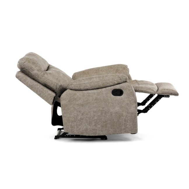 Relaxační polohovací TV křeslo NORBERT — látka, béžová, nosnost 150 kg
