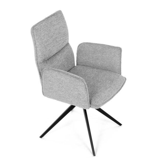 Jídelní otočné křeslo AMALI — kov, látka, více barev