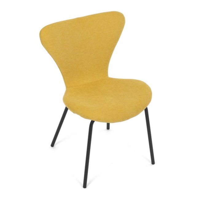 Jídelní židle JULES — kov, látka, více barev - Barevné varianty jídelní židle JULES: Světle šedá