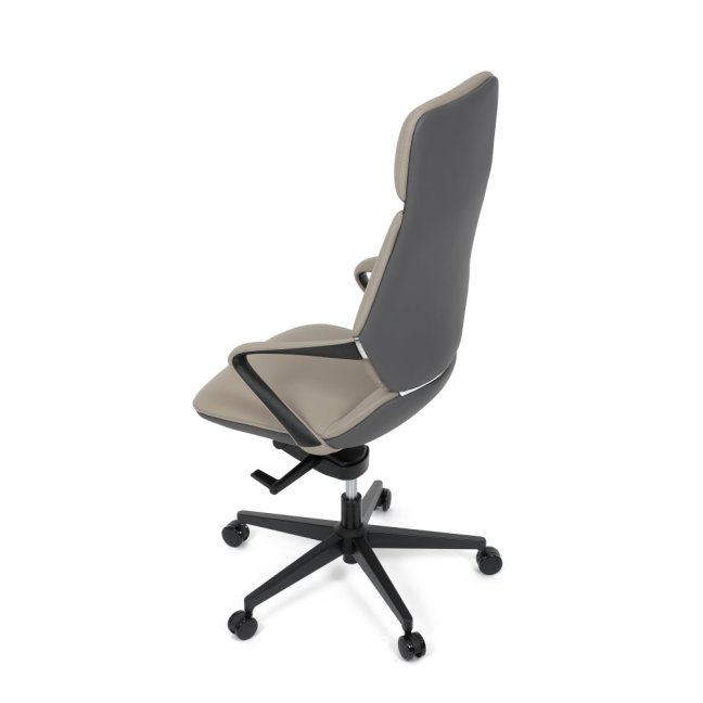 Kancelářské křeslo ZOTTO — ekokůže, šedá