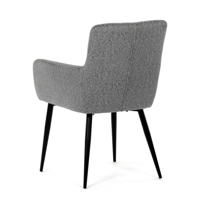 Jídelní křeslo LYON — kov, látka, více barev - Barevné varianty jídelního křesla LYON: Tmavě šedá