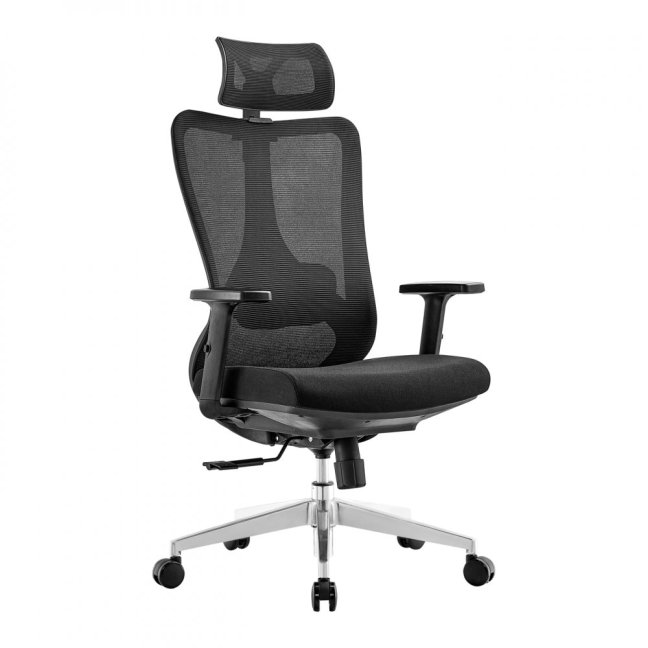 Kancelářská ergonomická židle Neoseat AMADORA — černá, nosnost 150 kg