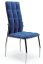 Jídelní židle JAMES — kov, látka, chrom / více barev - Barevné varianty židle JAMES: Modrá