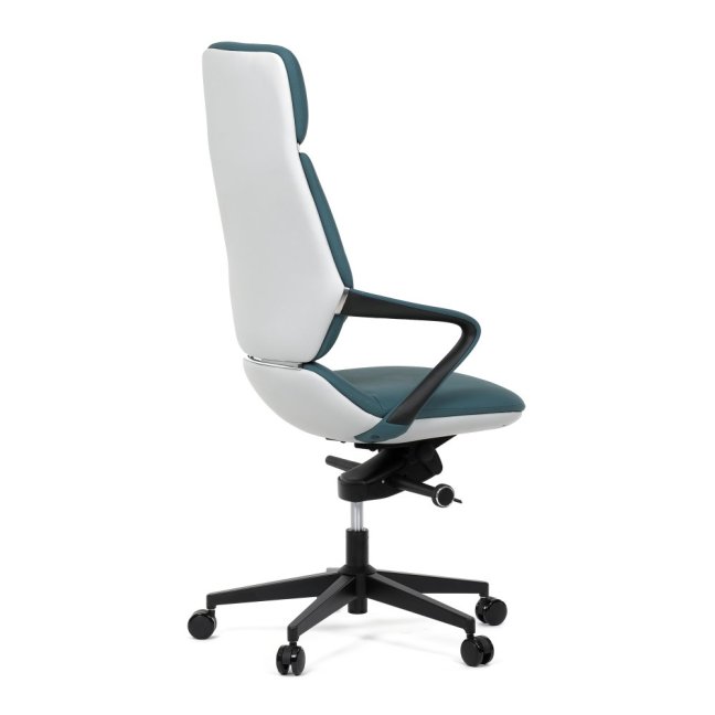 Kancelářské křeslo ZOTTO — ekokůže, tyrkysová