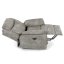 Relaxační křeslo AGAN s elektrickým polohováním — 2 motory, látka, světle šedá