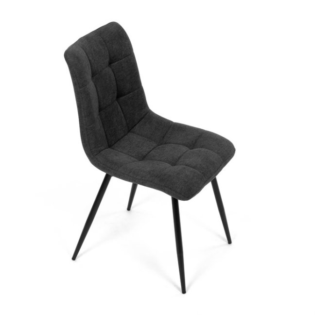 Jídelní židle MONDE — kov, látka, více barev - Barevné varianty jídelní židle MONDE: Stříbrná