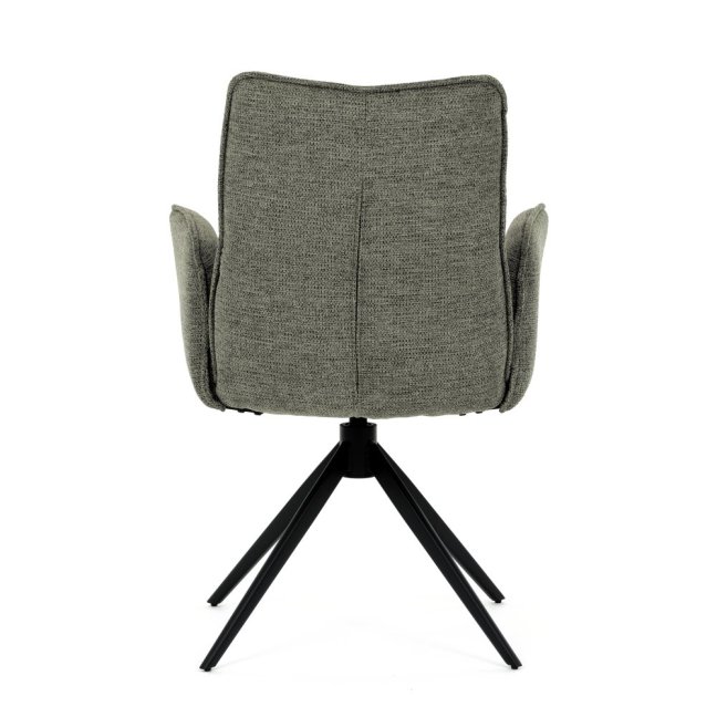 Jídelní otočné křeslo AMALI — kov, látka, více barev