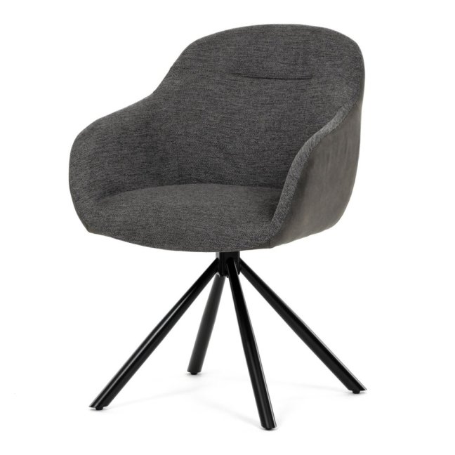 Jídelní otočné křeslo HILARY — kov, látka, šedá / více barev - Barevné varianty jídelního křesla HILARY: Šedá