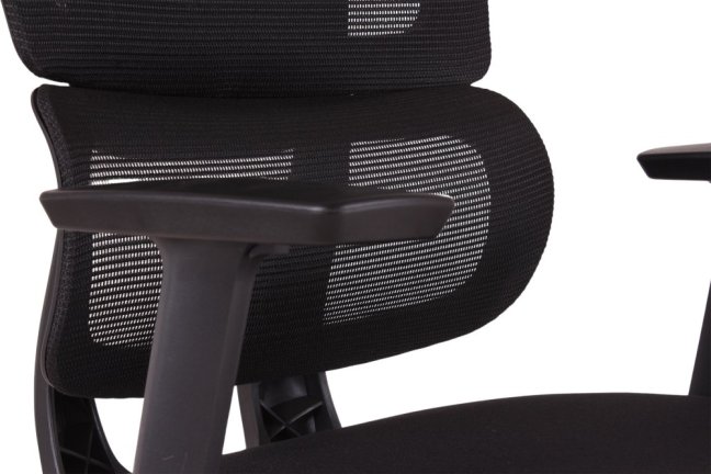 Kancelářská ergonomická židle Neoseat GARY — síť / látka, černá, nosnost 150 kg