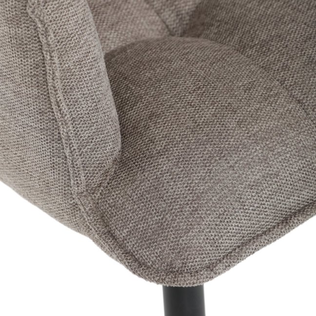 Jídelní křeslo KONIG — látka, béžová