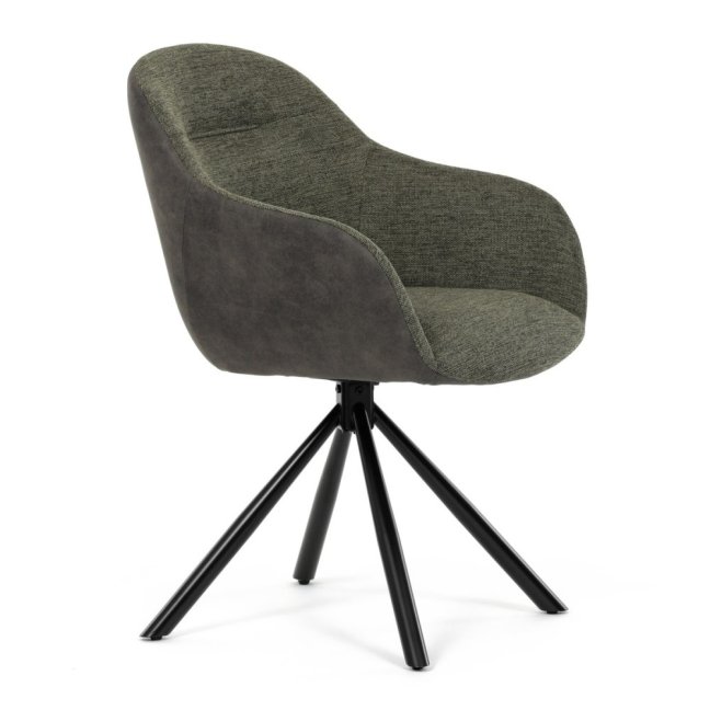 Jídelní otočné křeslo HILARY — kov, látka, šedá / více barev - Barevné varianty jídelního křesla HILARY: Šedá