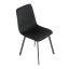 Jídelní židle PAIGE — kov, samet, více barev - Barevné varianty jídelní židle PAIGE: Černá