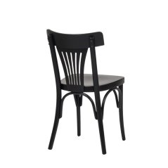 Jídelní dřevěná židle HERBERT — masiv, černá