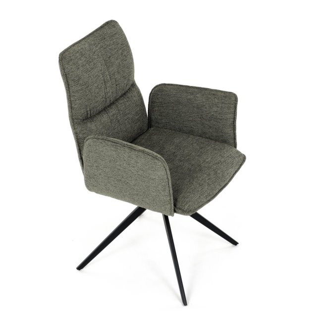 Jídelní otočné křeslo AMALI — kov, látka, více barev