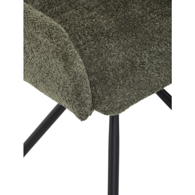 Jídelní otočné křeslo MANKA — kov, látka, více barev - Barevné varianty jídelního křesla MANKA: Šedá