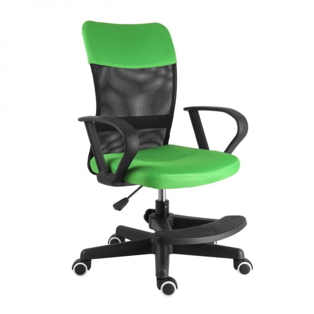 Dětská židle Neoseat MONKEY s podnoží — látka, černá / zelená