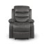 Relaxační polohovací TV křeslo HAVEN — látka, šedá, nosnost 130 kg