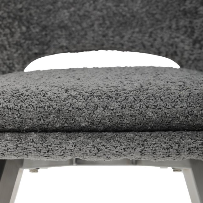 Jídelní židle TALISE — kov, látka, stříbrná / více barev