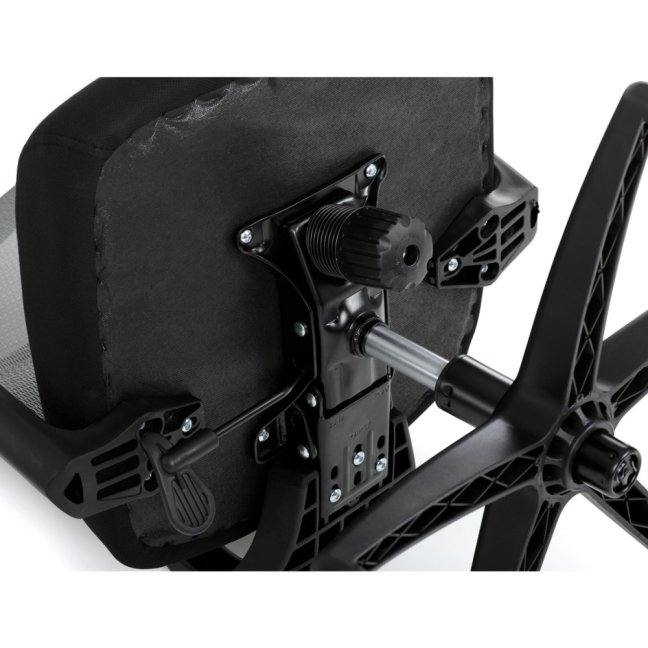 Kancelářská ergonomická židle GRANT — síť, látka, černá / šedá