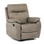 Relaxační polohovací TV křeslo NORBERT — látka, béžová, nosnost 150 kg