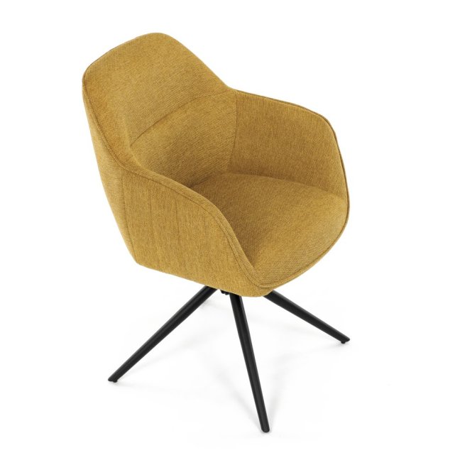 Jídelní otočná židle SCARA — kov, látka, více barev