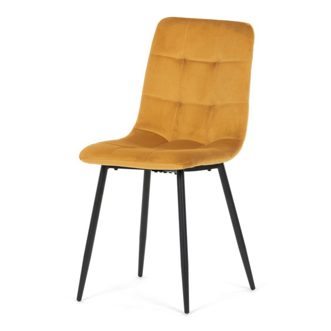 Jídelní židle THEO II — kov, samet, více barev - Barevné varianty židle THEO II: Modrá