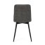 Jídelní židle THEO III — kov, látka vintage, více barev - Barevné varianty židle THEO III: Černá