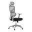 Kancelářská ergonomická židle GRANT II — síť, látka, šedá