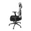 Kancelářská ergonomická židle GRANT — síť, látka, černá / šedá