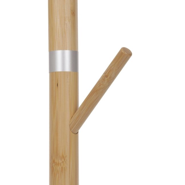 Stojanový věšák TETRA — masiv, přírodní / bílá