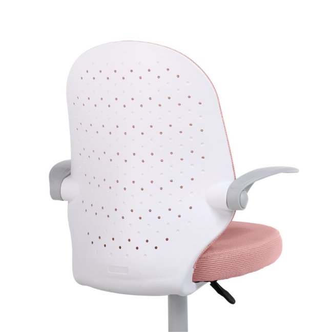 Dětská otočná židle Neoseat JUNI 012 — látka, růžová