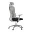 Kancelářská ergonomická židle GRANT II — síť, látka, šedá