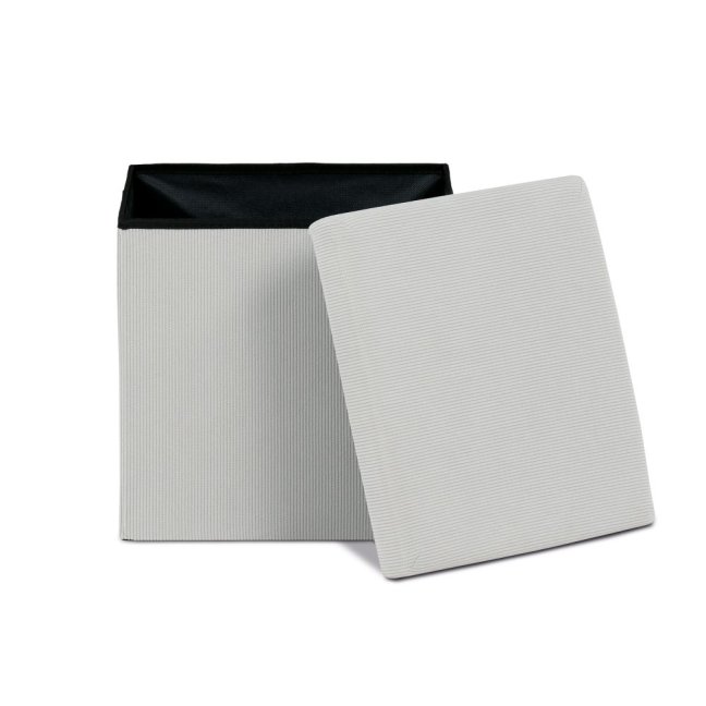 Taburet ADONIS s úložným prostorem — manšestr, více barev